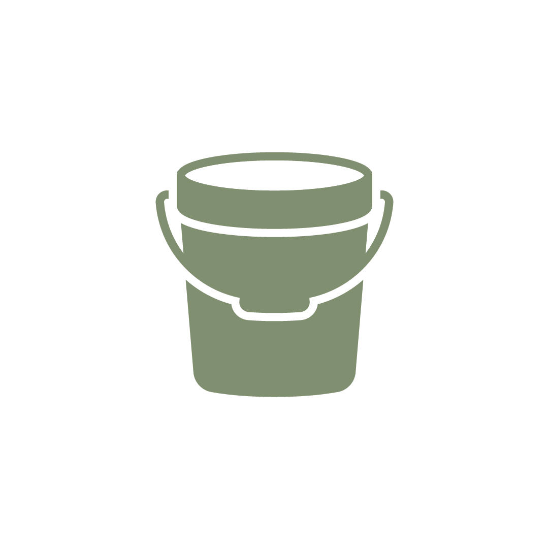 Roman Concrete Branded Bucket Icon